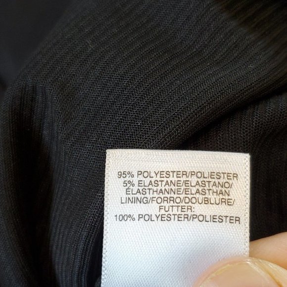 Rachel Rachel Roy Black Basic Spaghetti Strap‎ Dress Large 10 LBD - Picture 9 of 10